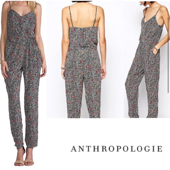 Anthropologie/Elevenes - Black/White/Multi Color Jumpsuit - M - Picture 2 of 10